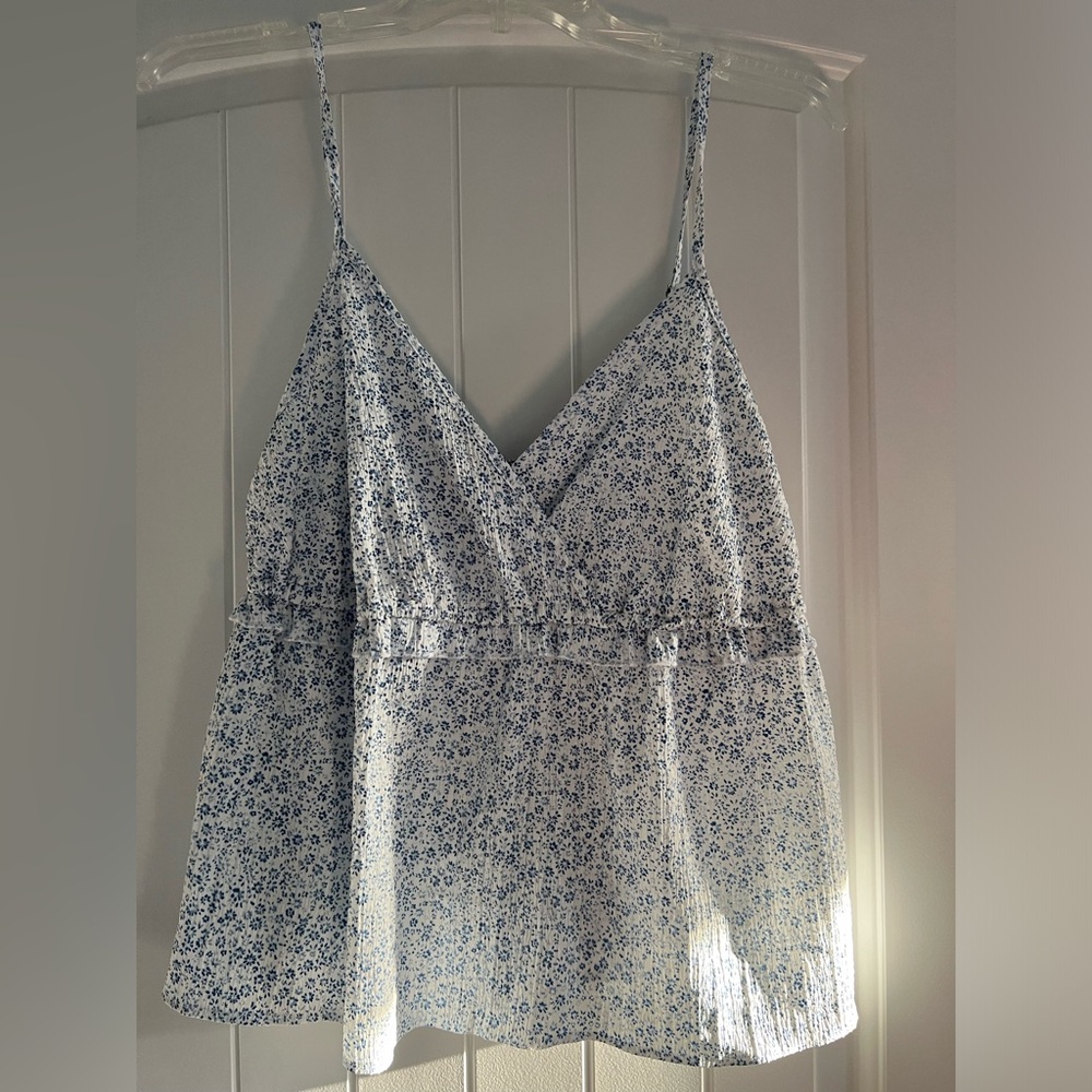 Primark Silver Asymmetrical Wrap Camisole